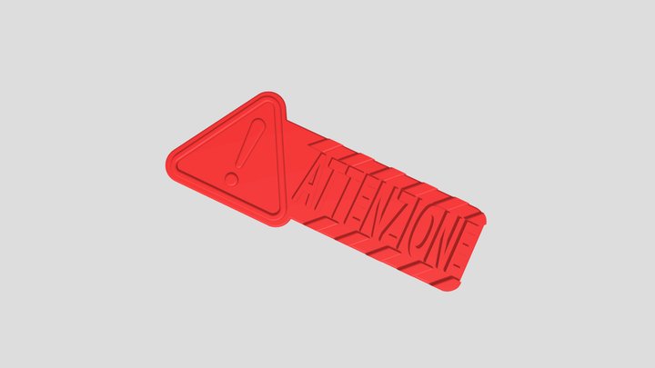 Attention Warning Plate one or 2 colors