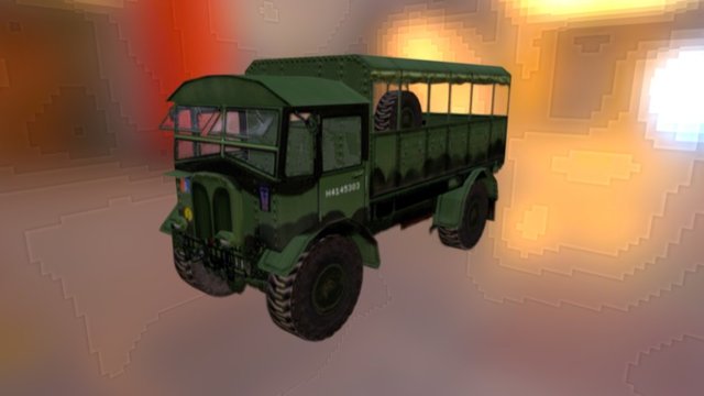 British Truck AEC Gun Tractor 1939 3D Model