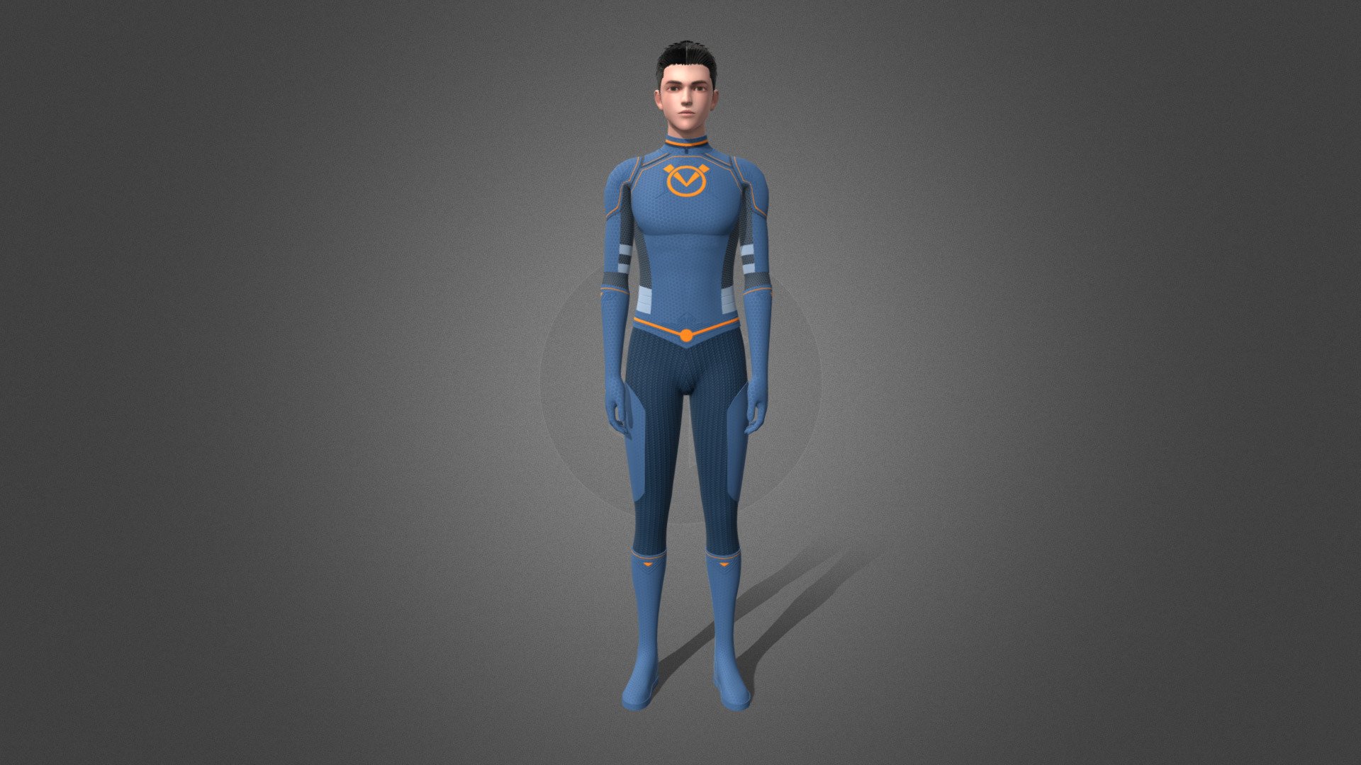 Male superhero suit 3D model by xqs100 [c281e1d] Sketchfab