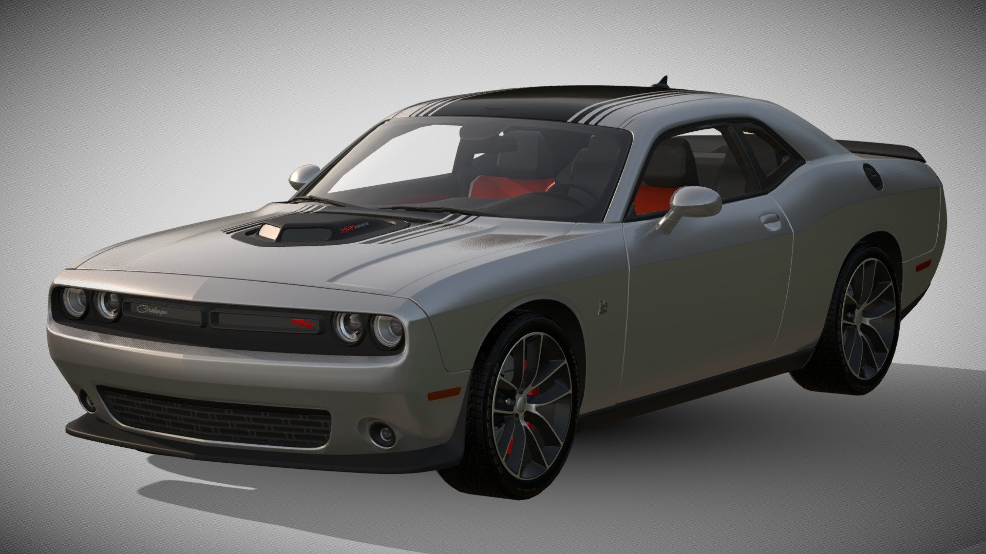 2015 Dodge Challenger 392 HEMI Scat Pack Shaker - Download Free 3D
