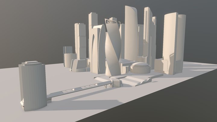 Moscow-City (MIBC) 3D Model