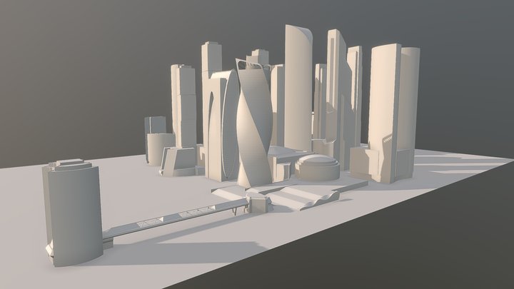 Moscow-City (MIBC) 3D Model