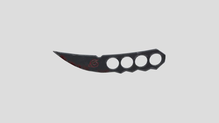 Asumas Kunai From Narutos Anime 3D Model