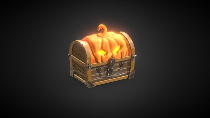 Pumpkin Chest 3D Model