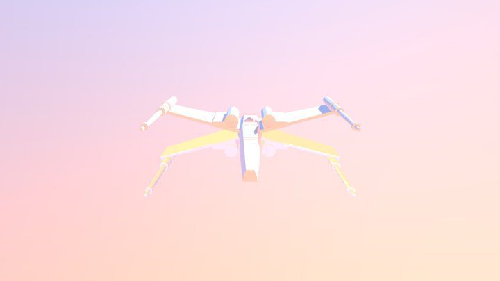 X Wing 3D Model