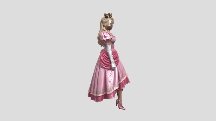 Princess Peach (Mario) Realistic 3D Model