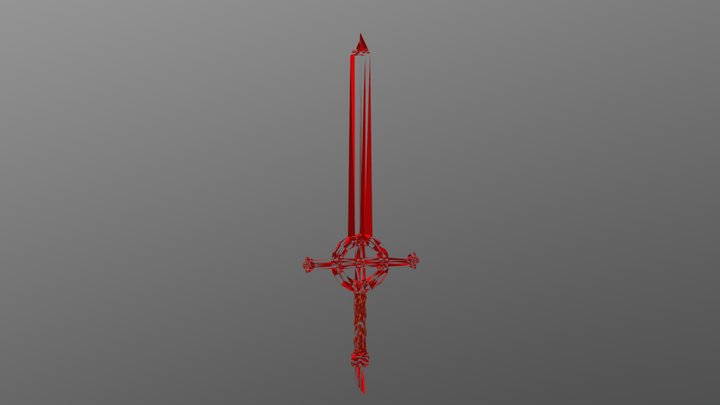 Demon Blood Sword 3D Model