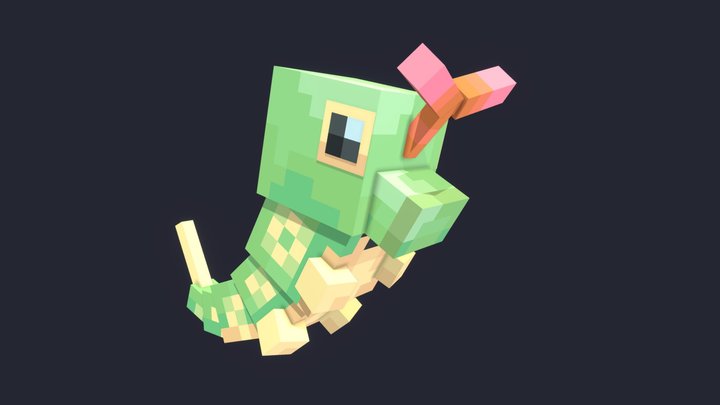 Caterpie (commission) 3D Model