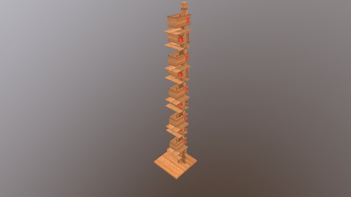 Lamp - Wright Taliesin Floor Lamp 3D Model