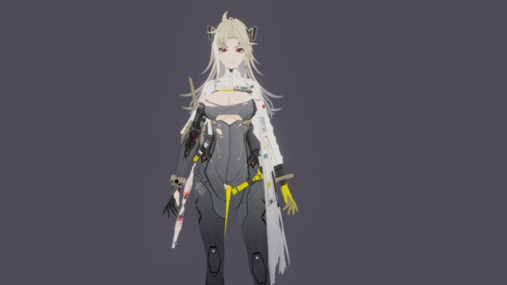 【深空之眼/Aether Gazer】Sekhmet 狂狮·塞赫麦特 preview 预览 3D Model