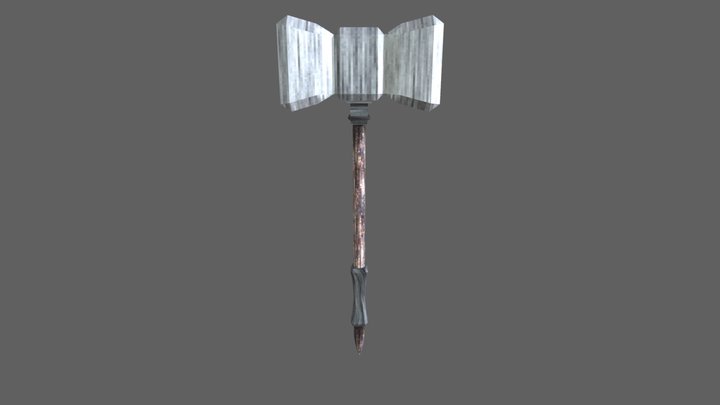 Low-Res Greathammer 3D Model
