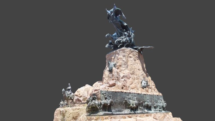 "Ejército de los Andes" Monument 3D Model