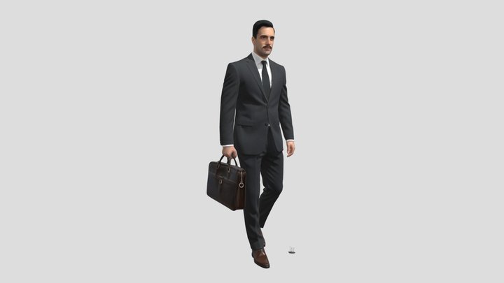 Executive in a Suit – Kostenloses 3D-Modell STL