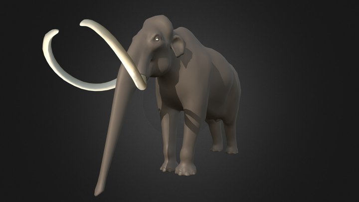 Woolly mammoth (Mammuthus primigenius) 3D Model