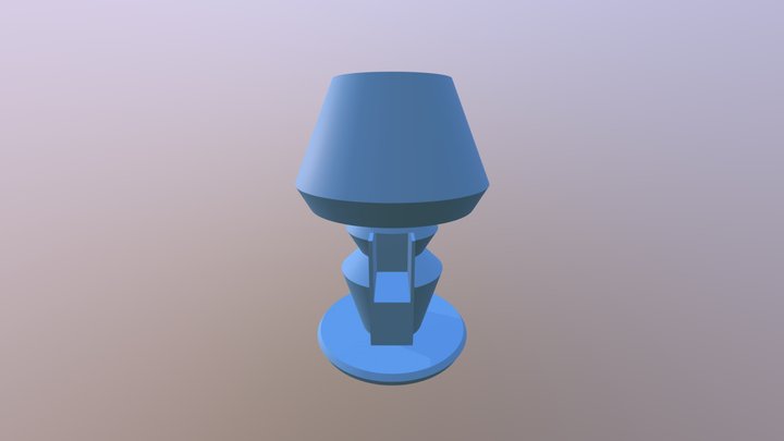 Geometric Lamp 3D Model