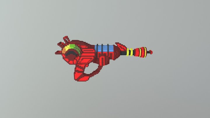 Weapon Ray Gun 3D Model