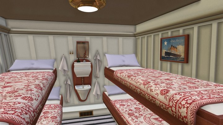3rd Titanic cabin 3D Model