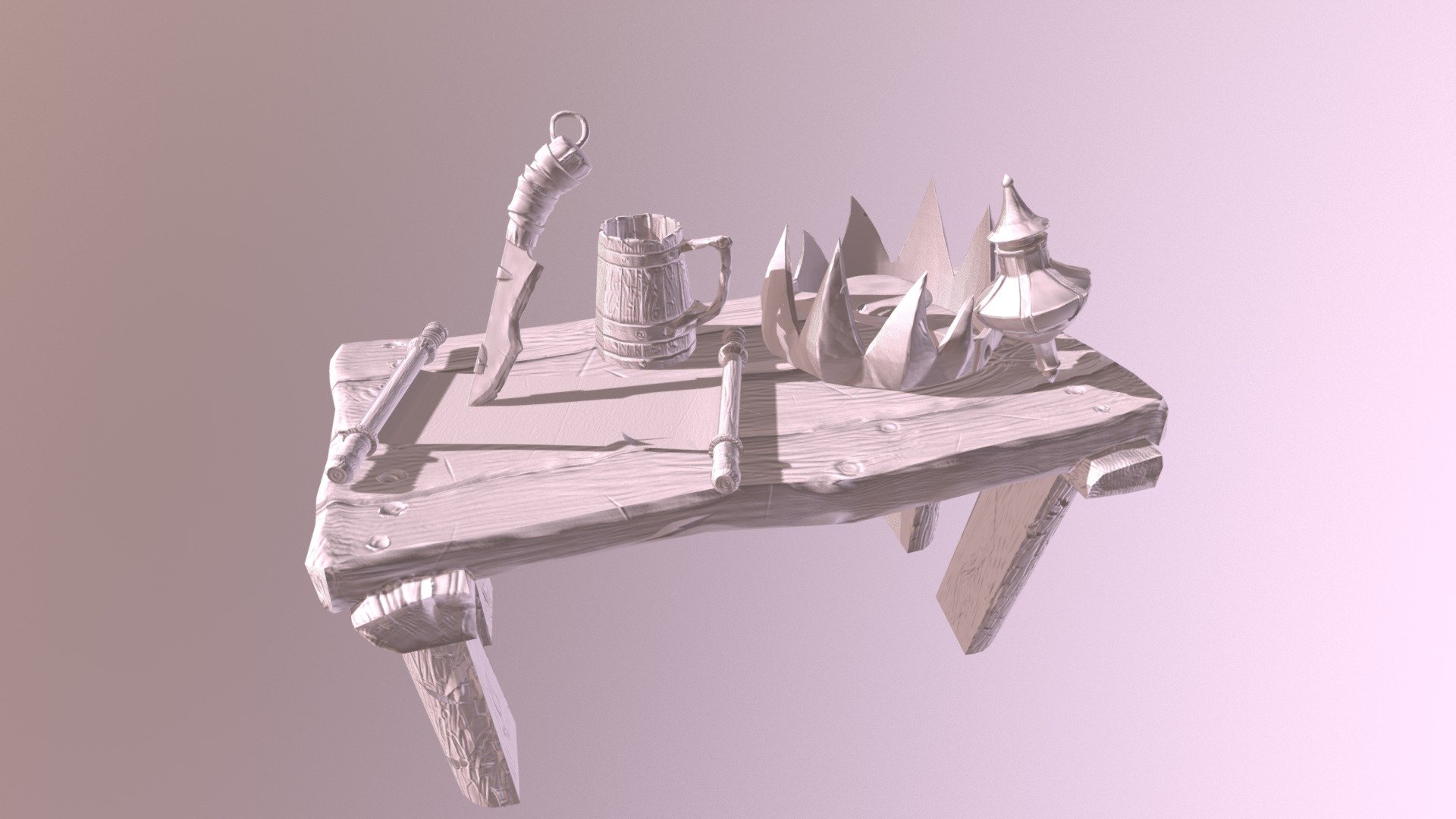 Stylized fantasy table