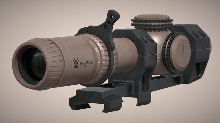 Rifle Scope 3D Model