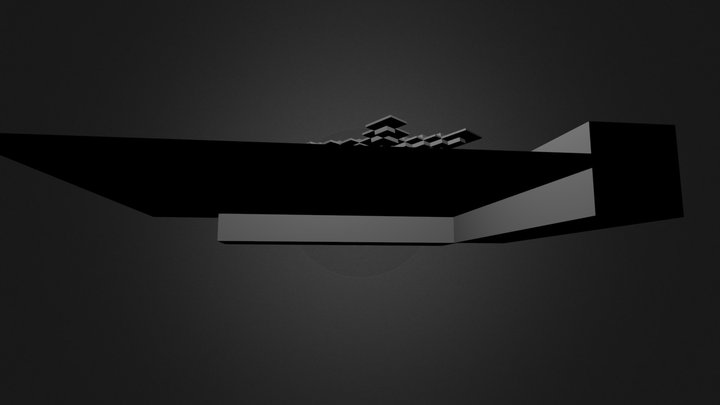 Minecraft 3-D Blender Sword 3D Model