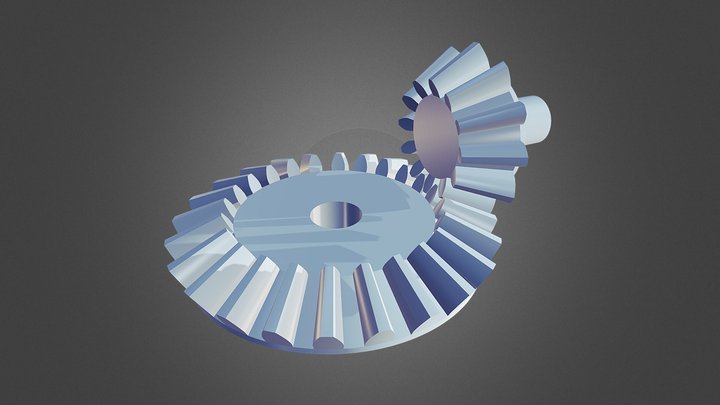 Bevel Gears 3D Model