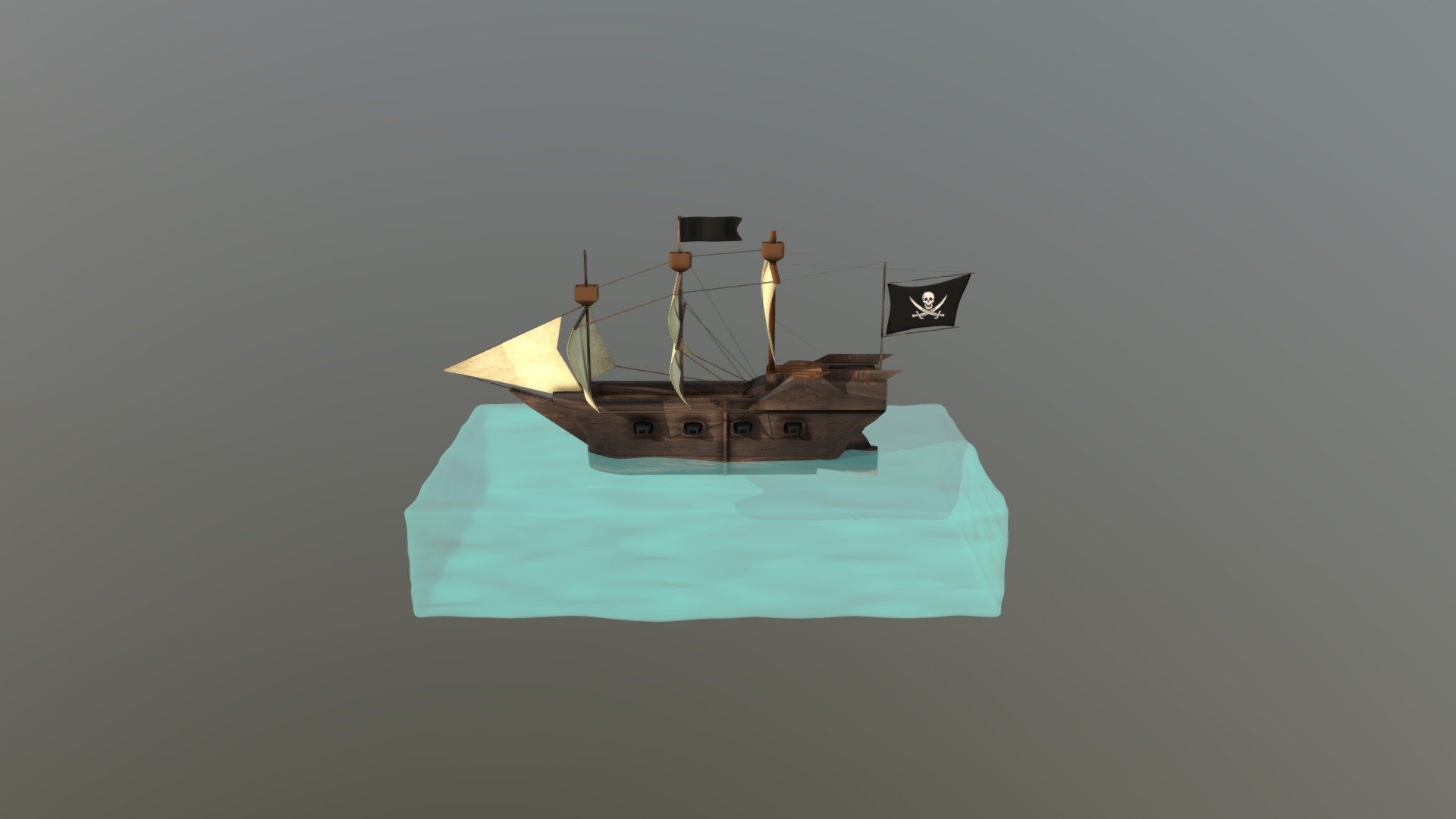 Pirate Ship - 3D model by krahopeerawat [c289712] - Sketchfab