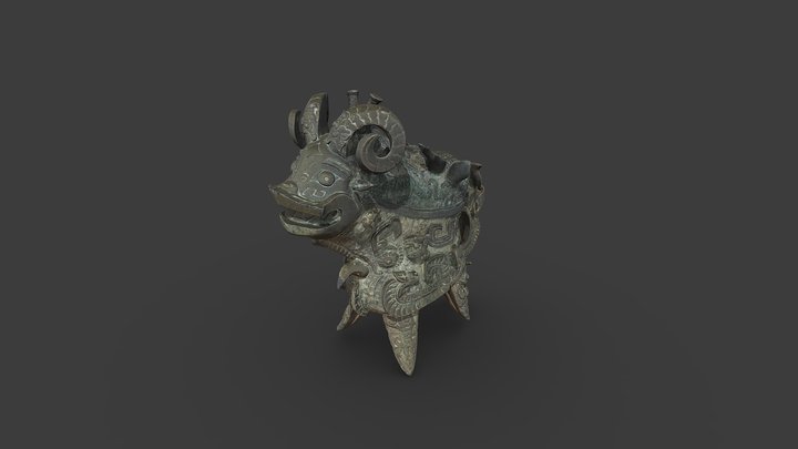 Lidded ritual ewer (guang) – Free 3D Model STL