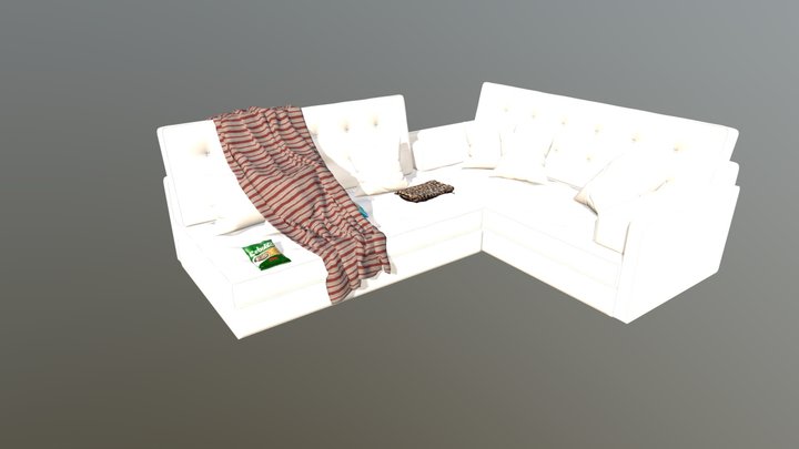 Sofa Scene – Free 3D Model STL