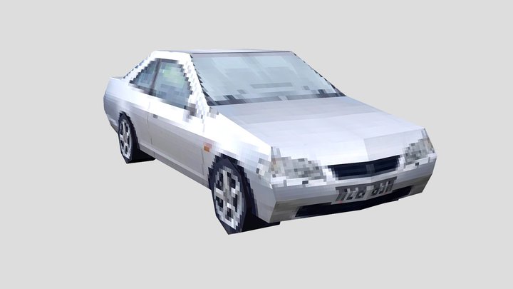 Honda Accord - PS1 Low Poly – Free 3D Model STL