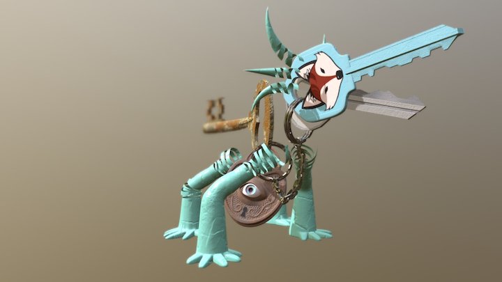 Key Dragon 3D Model