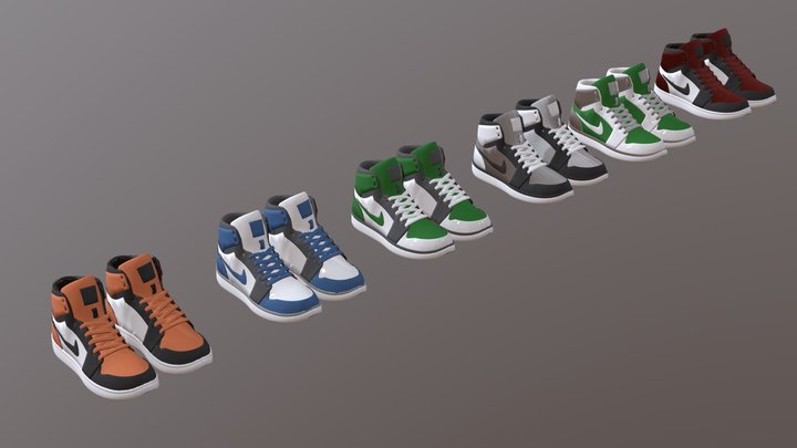 Nike Sneaker 3D Model | Realistic Footwear Asset 3D Model