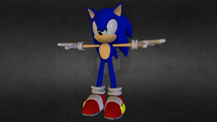 Sonic The Hedgehog 3D Model