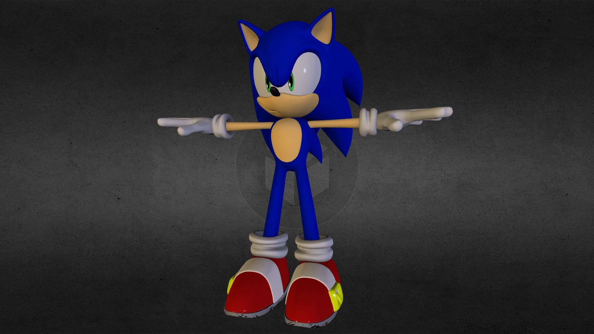 Fanart Sonic The Hedgehog 3d Print Model Cgtrader - vrogue.co