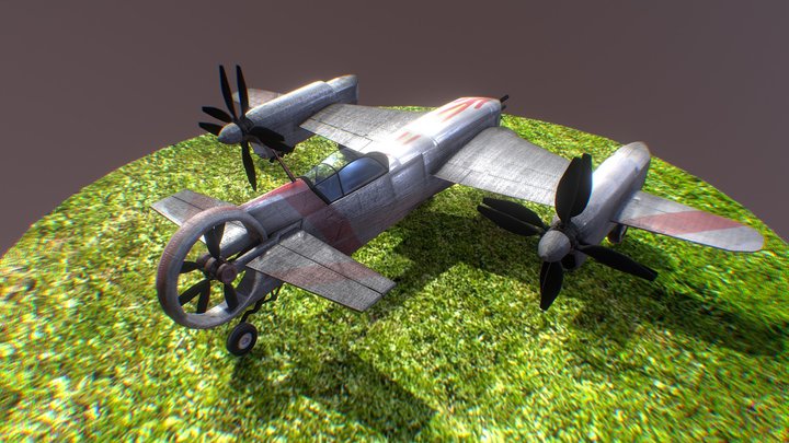 Aircraft-Fighter 3D Model