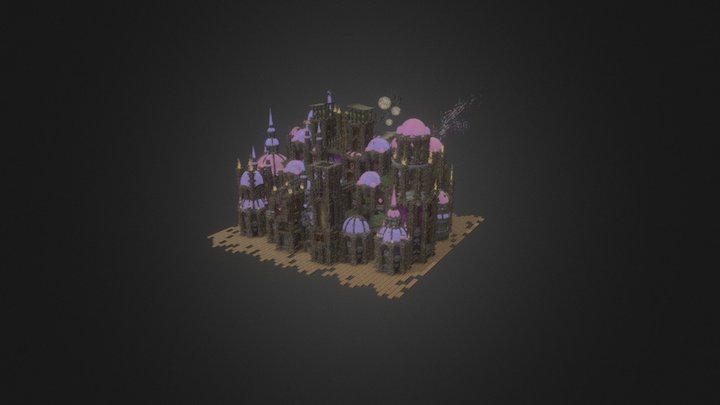 琴 3D Model