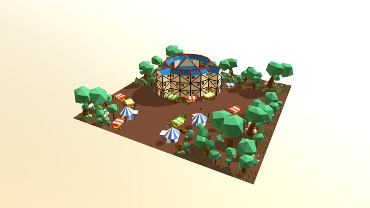 Theater Tile 3D Model