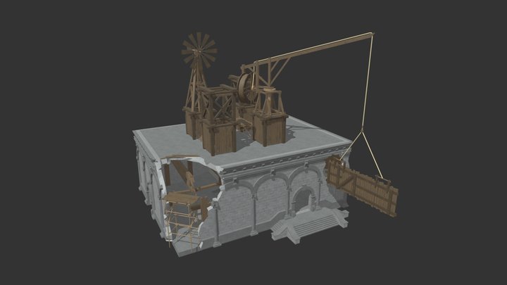 Da Vinci's workshop 3D Model
