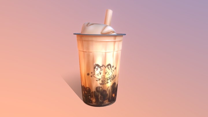 Brown Sugar Bubble Tea_v04_afternoon 3D Model