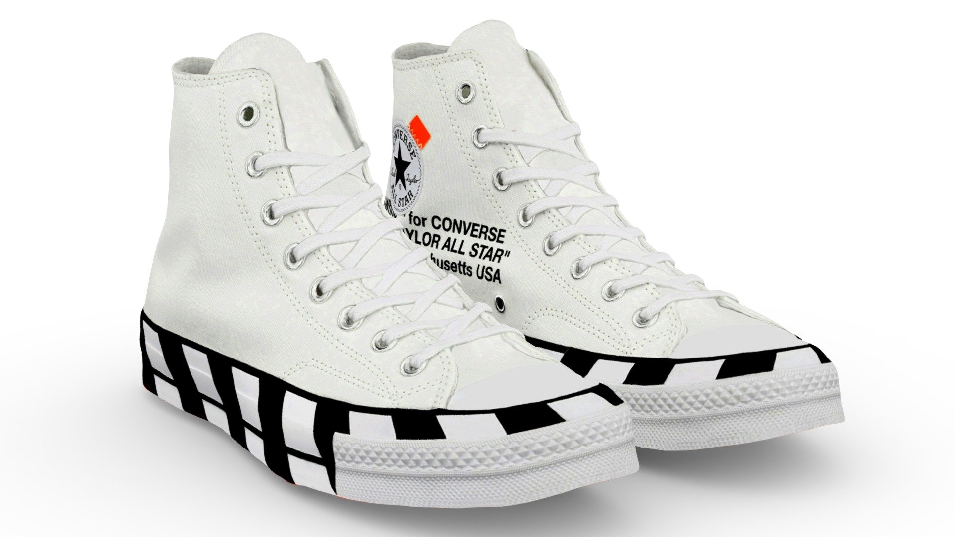 Converse Chuck Taylor All-Star 70 Hi Off-White - Buy Royalty Free 3D ...