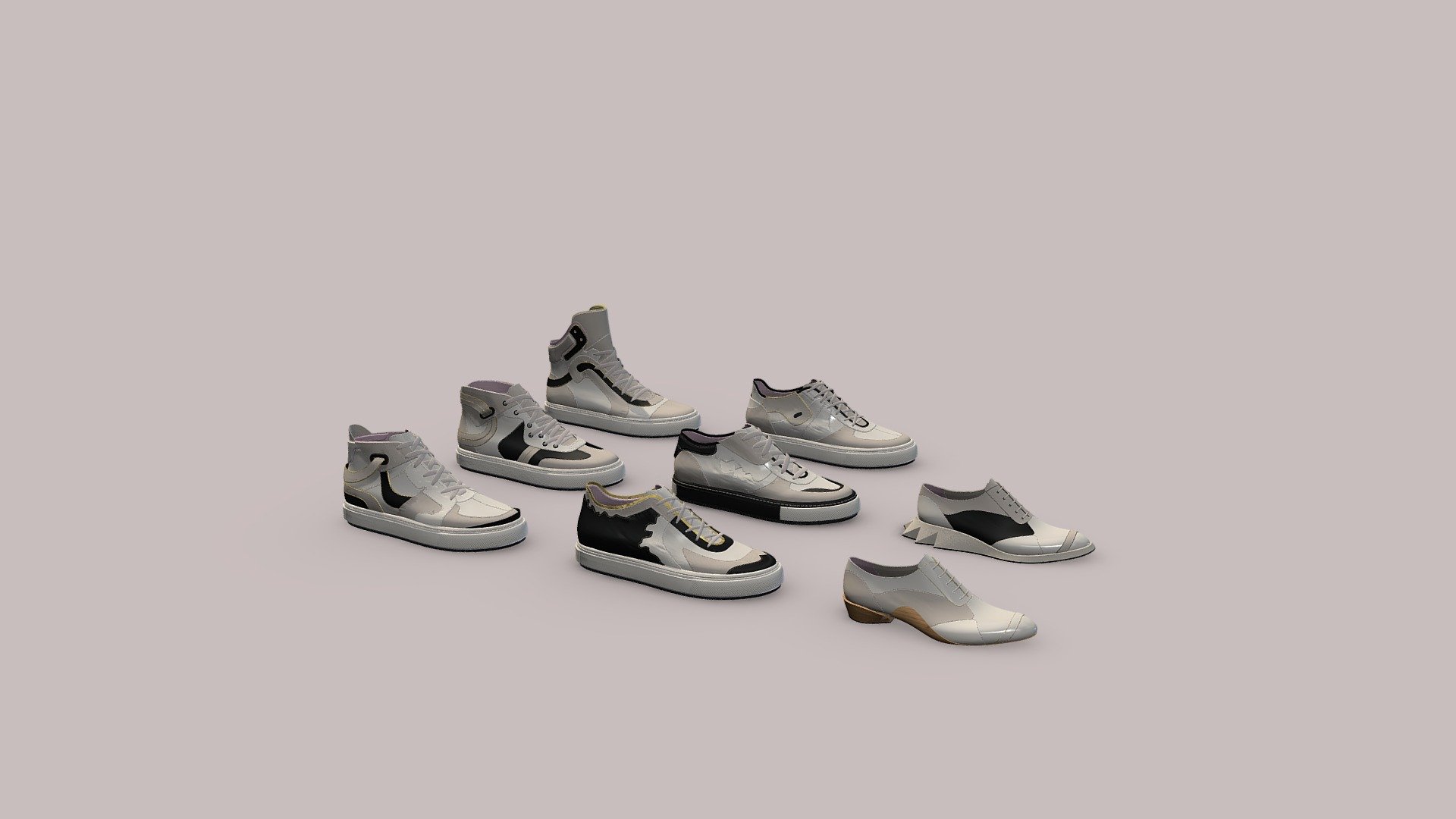 FABRICIO's shoe collection 3D model by Arsutoria The