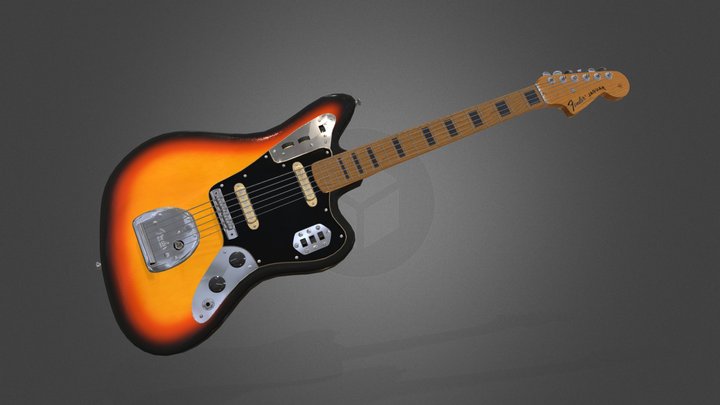 Fender Jaguar Guitar 3D Model