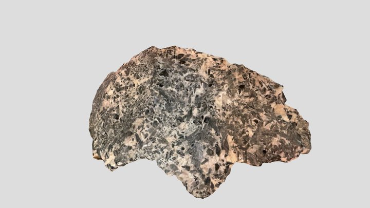Amphibole Calcite 3D Model