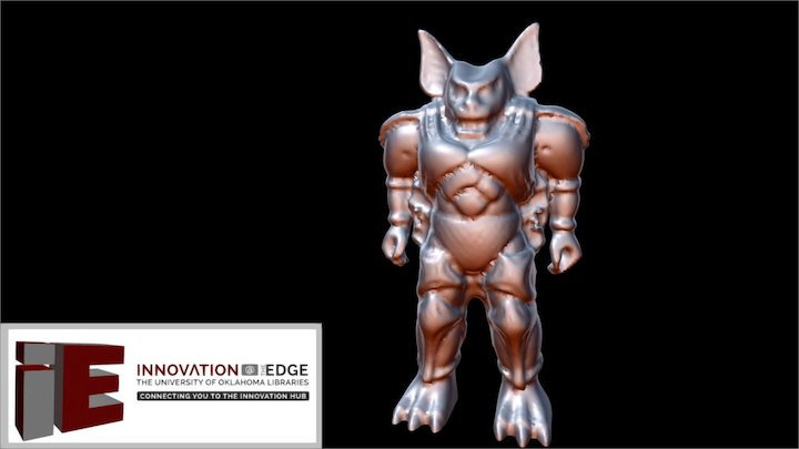 Evil Cat Action Figure 3D Model