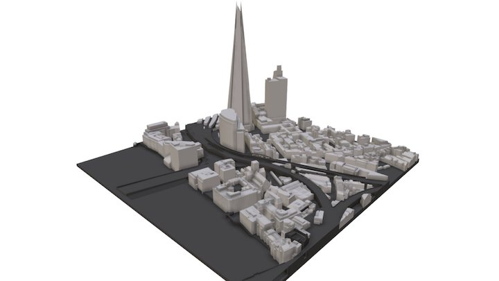 3D Model of London - Base Model TQ3280 SE SAMPLE 3D Model