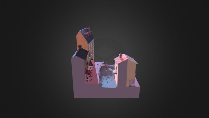 1DAE11 Van Boven Michiel CityScene Annecy 3D Model