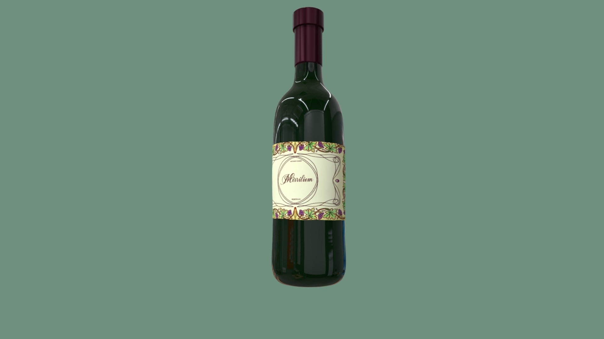 bottle of red wine
