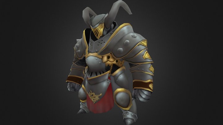 Chunky Knight 3D Model