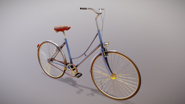 Classic City Bike 3D Model