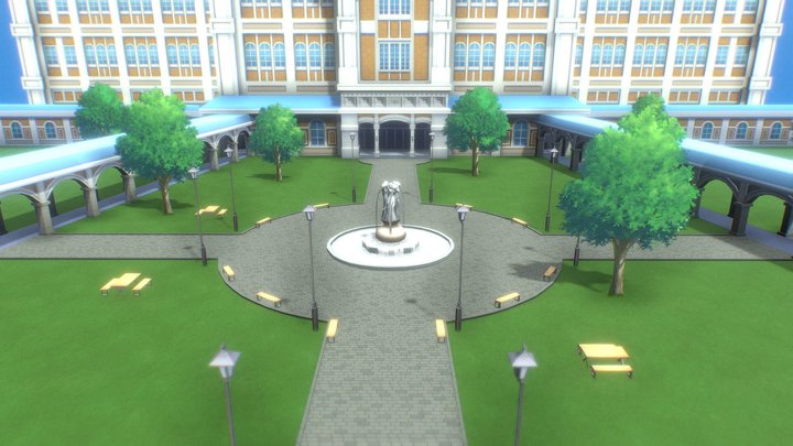 (Umamusume) Tracen Academy School Field