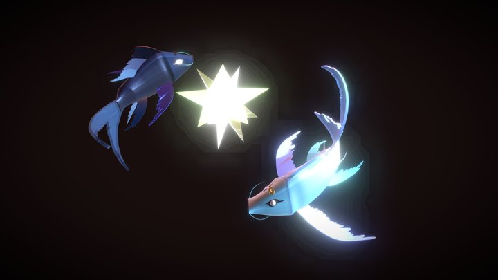 Koi Lanterns 3D Model